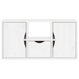 Berkfield Home TV Cabinet with Drawer ODDA White 79x24x40 cm Solid Wood Pine - Size: 79 x 24 x 40 cm - thumbnail 6