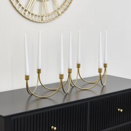 Melody Maison Gold Wave Multi Candle Holder - thumbnail 4
