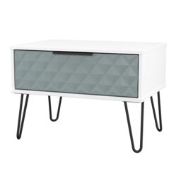 Ready Assembled 2 U Islay 1 Drawer Wide Side Table (Ready Assembled) in Duck Egg Blue - thumbnail 4