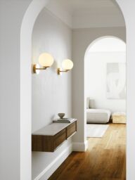 Nordlux Premium Indoor Wall Light Brass Metal E14 Hand Blown Glass - No, IP20 in Gold - thumbnail 9