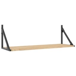 Berkfield Home Wall Shelves 2 pcs Sonoma Oak 80x25x25.5 cm Engineered wood in Brown - thumbnail 4