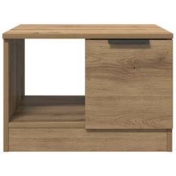Berkfield Home Coffee Table Artisan Oak 50x50x36 cm Engineered Wood in Brown - Size: 50 x 50 x 36 cm - thumbnail 6