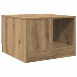 Berkfield Home Coffee Table Artisan Oak 50x50x36 cm Engineered Wood in Brown - Size: 50 x 50 x 36 cm - thumbnail 8