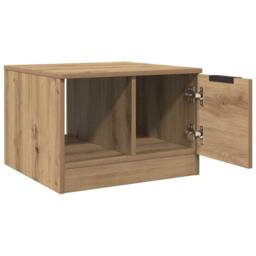 Berkfield Home Coffee Table Artisan Oak 50x50x36 cm Engineered Wood in Brown - Size: 50 x 50 x 36 cm - thumbnail 5