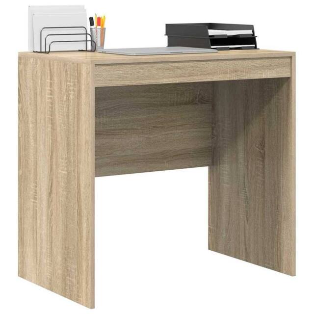 Berkfield Home Modern Desk Sonoma Oak 80x50x76 cm Engineered Wood in Natural - Size: 80 x 50 x 76 cm - image 1