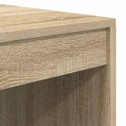 Berkfield Home Modern Desk Sonoma Oak 80x50x76 cm Engineered Wood in Natural - Size: 80 x 50 x 76 cm - thumbnail 8