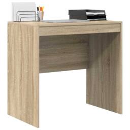 Berkfield Home Modern Desk Sonoma Oak 80x50x76 cm Engineered Wood in Natural - Size: 80 x 50 x 76 cm