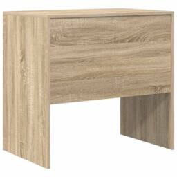 Berkfield Home Modern Desk Sonoma Oak 80x50x76 cm Engineered Wood in Natural - Size: 80 x 50 x 76 cm - thumbnail 7