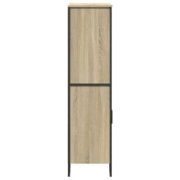 Berkfield Home Highboard Sonoma Oak 79.5x35.5x137.5 cm Engineered wood in Brown - thumbnail 5