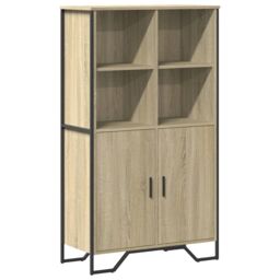 Berkfield Home Highboard Sonoma Oak 79.5x35.5x137.5 cm Engineered wood in Brown - thumbnail 2