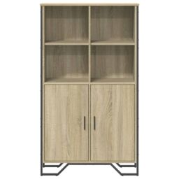 Berkfield Home Highboard Sonoma Oak 79.5x35.5x137.5 cm Engineered wood in Brown - thumbnail 4