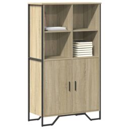 Berkfield Home Highboard Sonoma Oak 79.5x35.5x137.5 cm Engineered wood in Brown - thumbnail 1