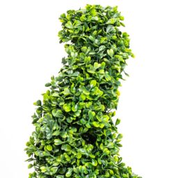 Primrose Artificial Garden Patio Box Topiary Buxus Grass Spiral Bush 90cm in Green - thumbnail 2