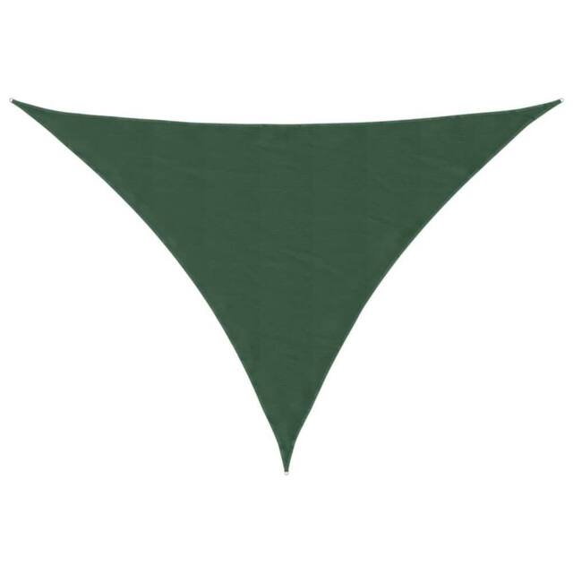 Berkfield Home Sunshade Sail Oxford Fabric Triangular 4x5x6.4 m Dark Green - image 1