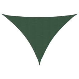 Berkfield Home Sunshade Sail Oxford Fabric Triangular 4x5x6.4 m Dark Green - thumbnail 1