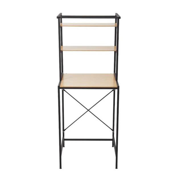 KORVIXA Black 3-Tier Over Washing Machine Shelf - Size: 60 cm x 45 cm - image 1