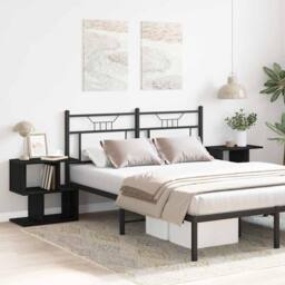 Berkfield Home Modern Bedside Cabinet 2 pcs Black Oak 50x30x51, 5 cm Engineered Wood - thumbnail 4