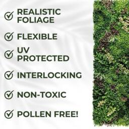 Ark Mat Lakeside Artificial Plant Wall Panels 3m² - Indoor & Outdoor in Green - thumbnail 7