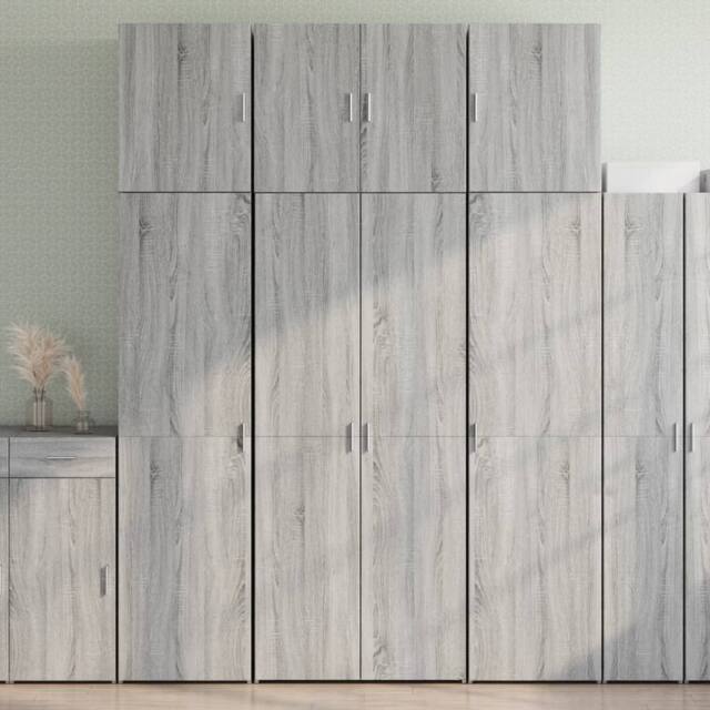 Berkfield Home Highboard Grey Sonoma 80x42.5x249 cm Engineered Wood - image 1