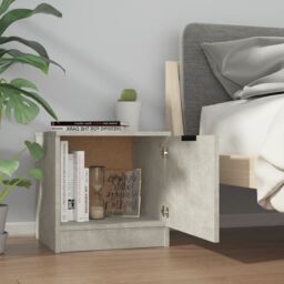 Berkfield Home Bedside Cabinets 2 pcs Concrete Grey 40x39x40 cm - Size: 40 x 39 x 40 cm - thumbnail 4