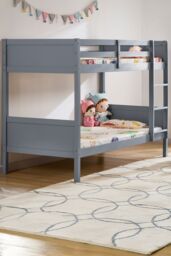 Home Discount Junior Vida Gemini Detachable Bunk Bed Children Kids Bedroom Furniture in Grey - Size: Single - thumbnail 4
