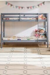 Home Discount Junior Vida Gemini Detachable Bunk Bed Children Kids Bedroom Furniture in Grey - Size: Single - thumbnail 3