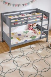 Home Discount Junior Vida Gemini Detachable Bunk Bed Children Kids Bedroom Furniture in Grey - Size: Single - thumbnail 5