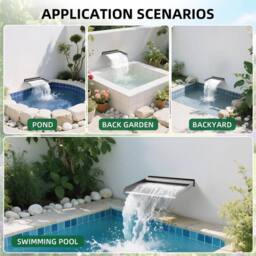 SPETLEK Waterfall Blade Waterfall Spillway 300mm in Silver - Size: 0.6m2 - thumbnail 5