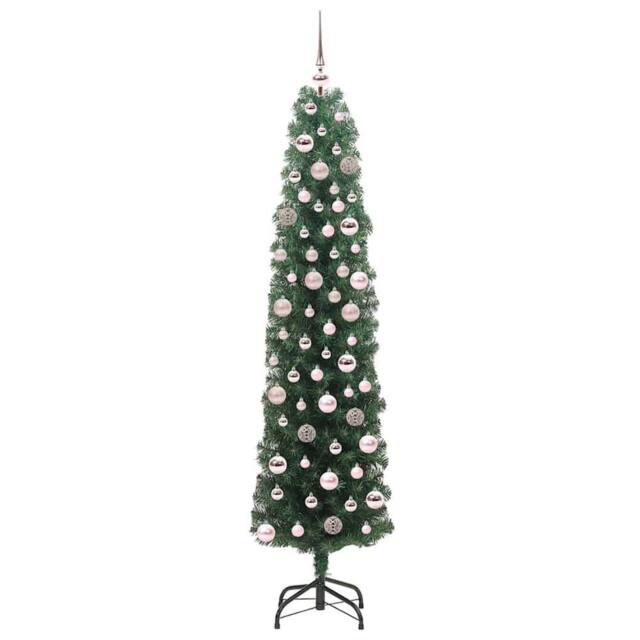 Berkfield Home Stunning Artificial Christmas Tree with 300 LEDs with Stand Green - image 1