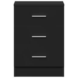 Berkfield Home Bedside Cabinets 2 pcs Black 38x35x56 cm Engineered Wood - Size: 38 x 35 x 56 cm - thumbnail 6