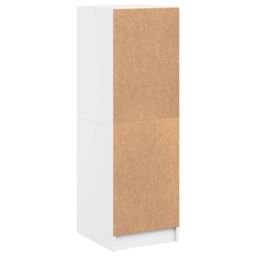 Berkfield Home Highboard with Glass Doors White 35x37x109 cm - Size: 35 x 37 x 109 cm - thumbnail 8