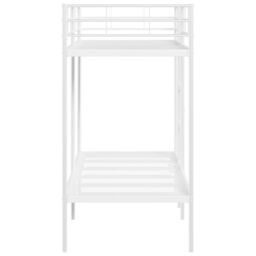 Berkfield Home Bunk Bed without Mattress White 75x190 cm Small Single Steel - thumbnail 6
