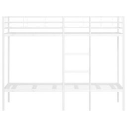 Berkfield Home Bunk Bed without Mattress White 75x190 cm Small Single Steel - thumbnail 5