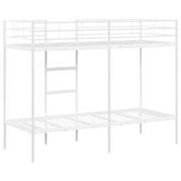 Berkfield Home Bunk Bed without Mattress White 75x190 cm Small Single Steel - thumbnail 7