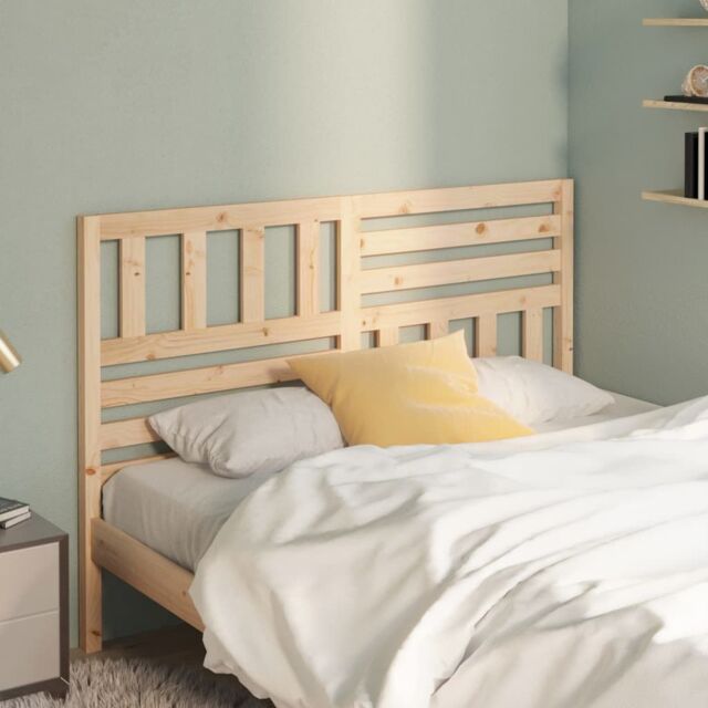 Berkfield Home Bed Headboard 166x4x100 cm Solid Wood Pine in Brown - Size: 166 x 4 x 100 cm - image 1