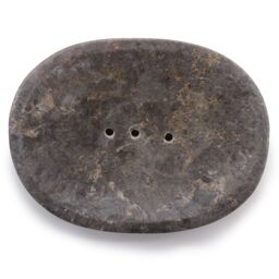KDMD Classic Oval Grey Marble Soap Dish - thumbnail 2
