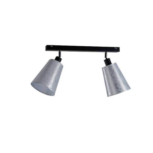 Netlighting Eva Twin Ceiling Spotlight Silver 30.5cm 2x E27