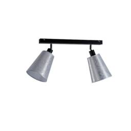 Netlighting Eva Twin Ceiling Spotlight Silver 30.5cm 2x E27