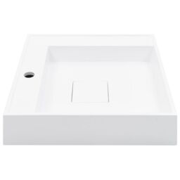 Berkfield Home Wash Basin 50x50x12.3 cm Mineral Cast/Marble Cast White - thumbnail 4