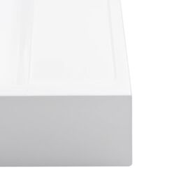 Berkfield Home Wash Basin 50x50x12.3 cm Mineral Cast/Marble Cast White - thumbnail 5