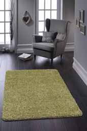My Mat 'Buddy' Rug in Olive - Size: 60 cm x 100 cm