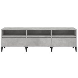 Berkfield Home TV Cabinet Concrete Grey 150x30x44.5 cm Engineered Wood - thumbnail 6