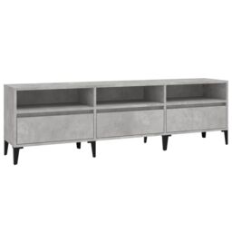 Berkfield Home TV Cabinet Concrete Grey 150x30x44.5 cm Engineered Wood - thumbnail 2