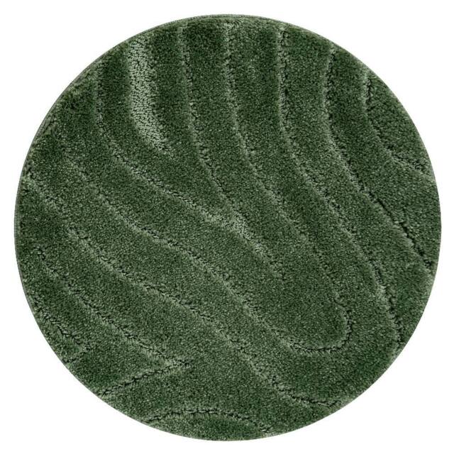 RugsX Dywaniki Łazienkowe Rug in Green - Size: 100 cm diameter - image 1