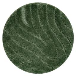 RugsX Dywaniki Łazienkowe Rug in Green - Size: 100 cm diameter - thumbnail 1