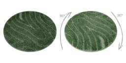 RugsX Dywaniki Łazienkowe Rug in Green - Size: 100 cm diameter - thumbnail 3