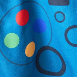 OHS Poncho Beach Towel Hooded Quick Dry Microfibre Soft Absorbent in Blue - thumbnail 4
