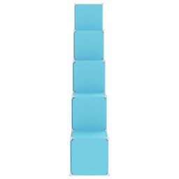 Berkfield Home Cube Storage Cabinet for Kids with 15 Cubes Blue PP - thumbnail 4