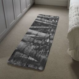 Benjamin Tate Design Black & White Bamboo Runner Rug in Natural - Size: 67 cm x 230 cm - thumbnail 4