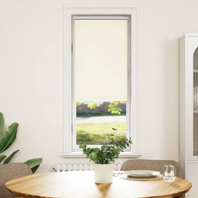 Berkfield Home Roller Blind Blackout Off-White 110x130 cm Fabric Width 105.7 cm… - image 1